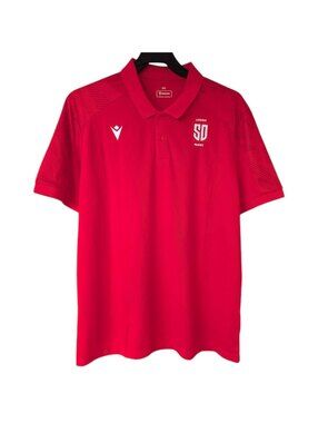 NWT San Diego Legion Rugby Rock Polo Shirt Men 3XL Red Macron Rock Top 24.5x31
